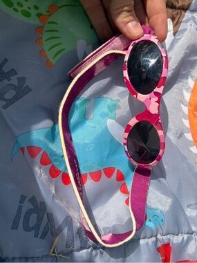 BaBy BanZ Pink Camo Kids Sunglasses with Purple Strap